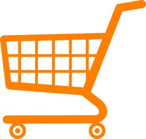 orange shopping cart ecommerce